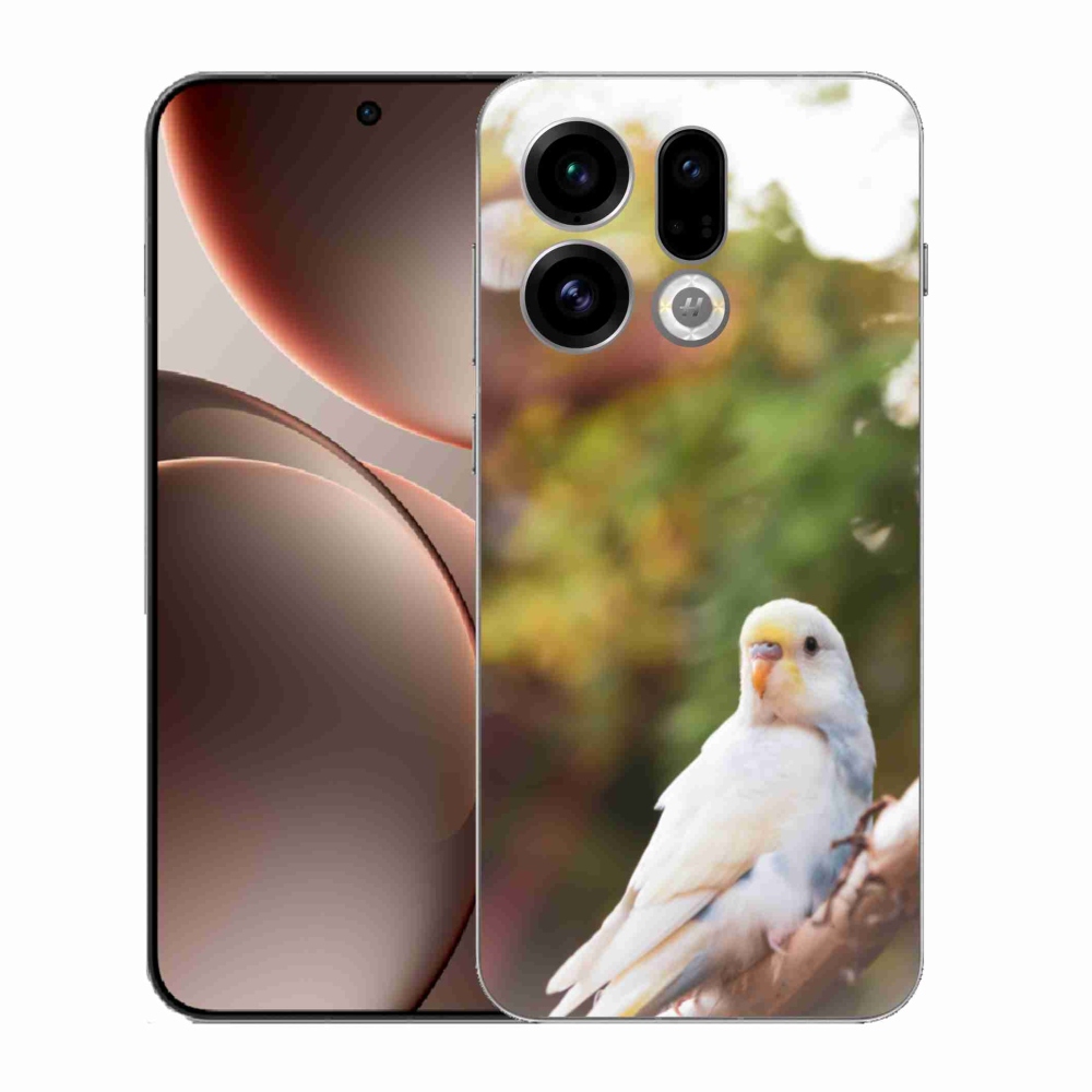 Gelový kryt mmCase na Oppo Find X9 - andulka bílá