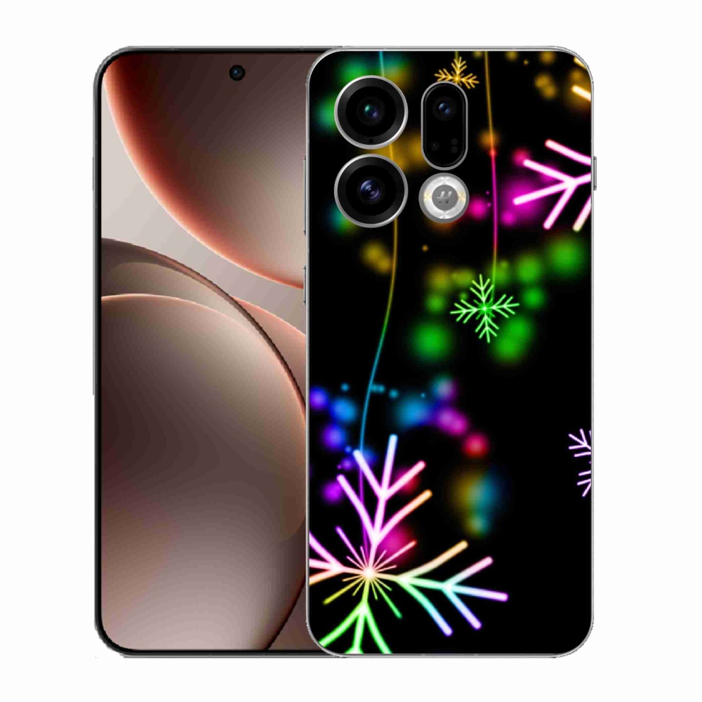 Gelový kryt mmCase na Oppo Find X9 - barevné vločky