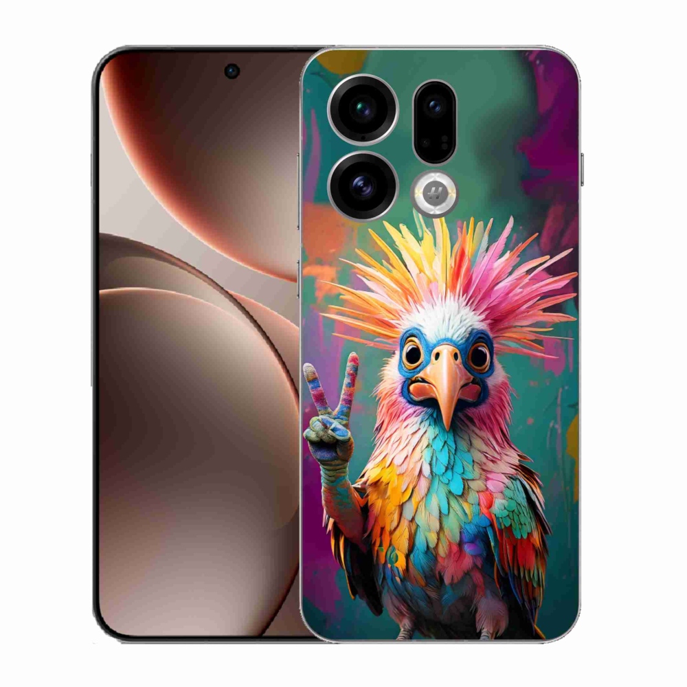 Gelový kryt mmCase na Oppo Find X9 - barevný rebel