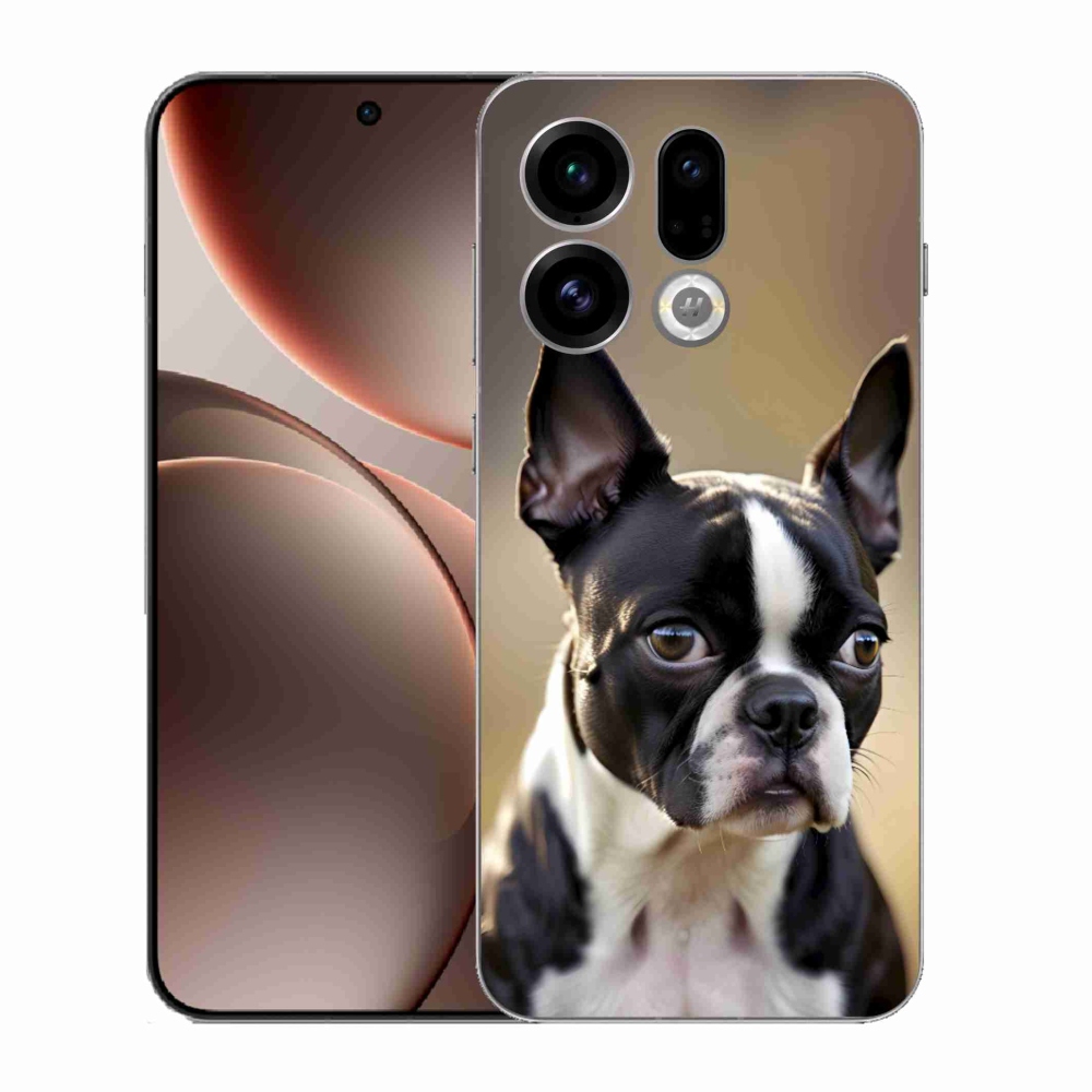 Gelový kryt mmCase na Oppo Find X9 - bostonský teriér