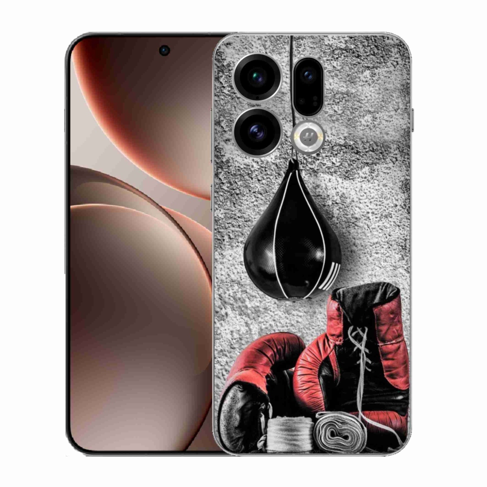 Gelový kryt mmCase na Oppo Find X9 - boxovací pytel a rukavice