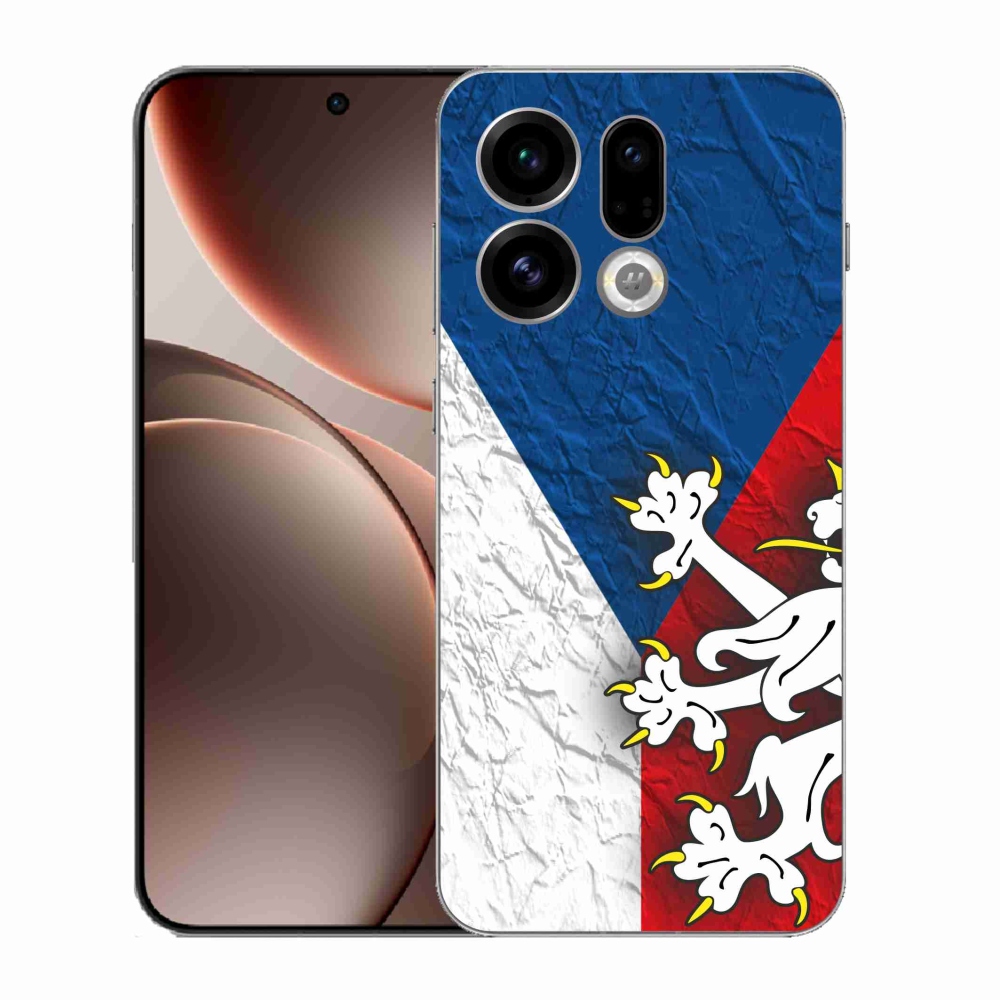 Gelový kryt mmCase na Oppo Find X9 - česká vlajka 1