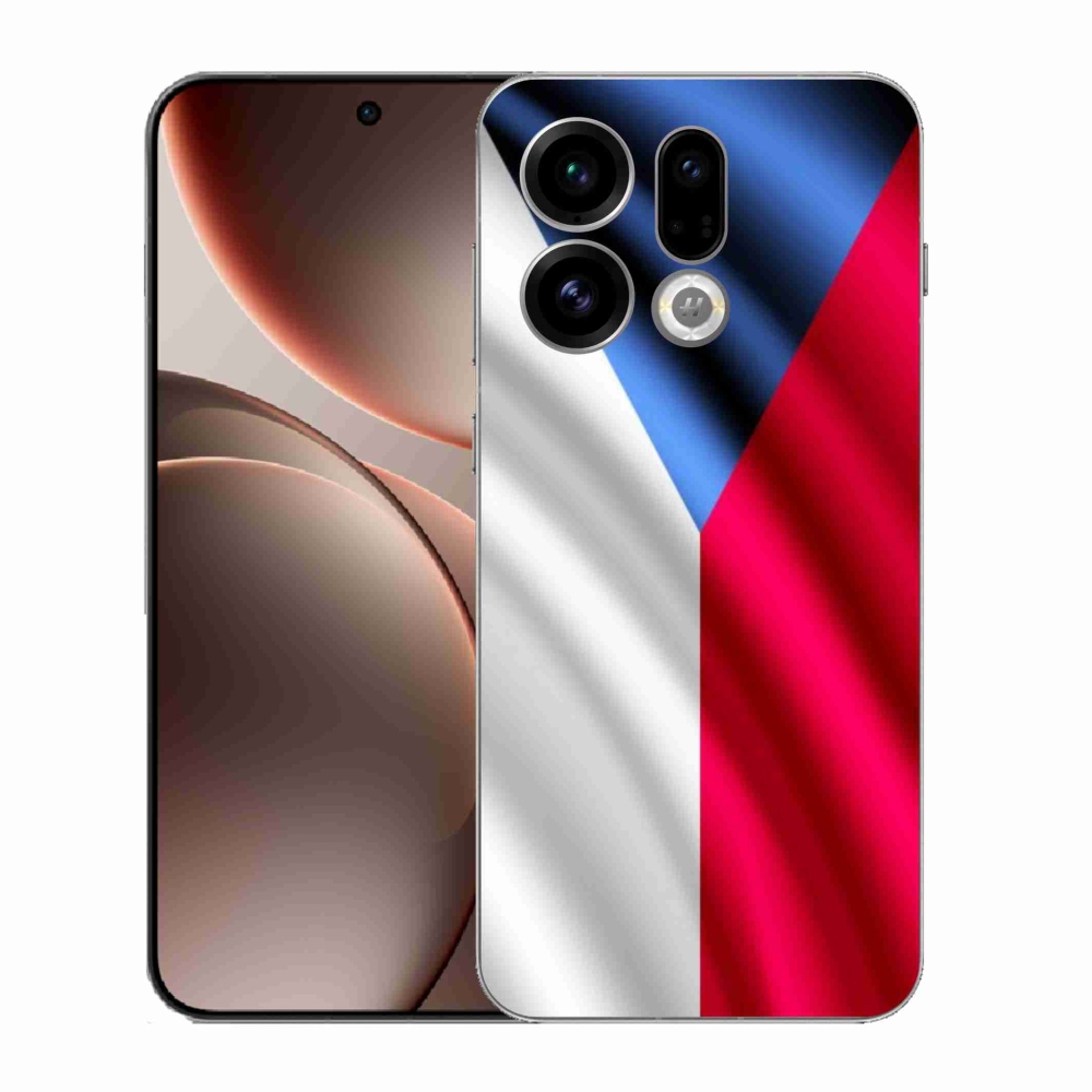 Gelový kryt mmCase na Oppo Find X9 - česká vlajka