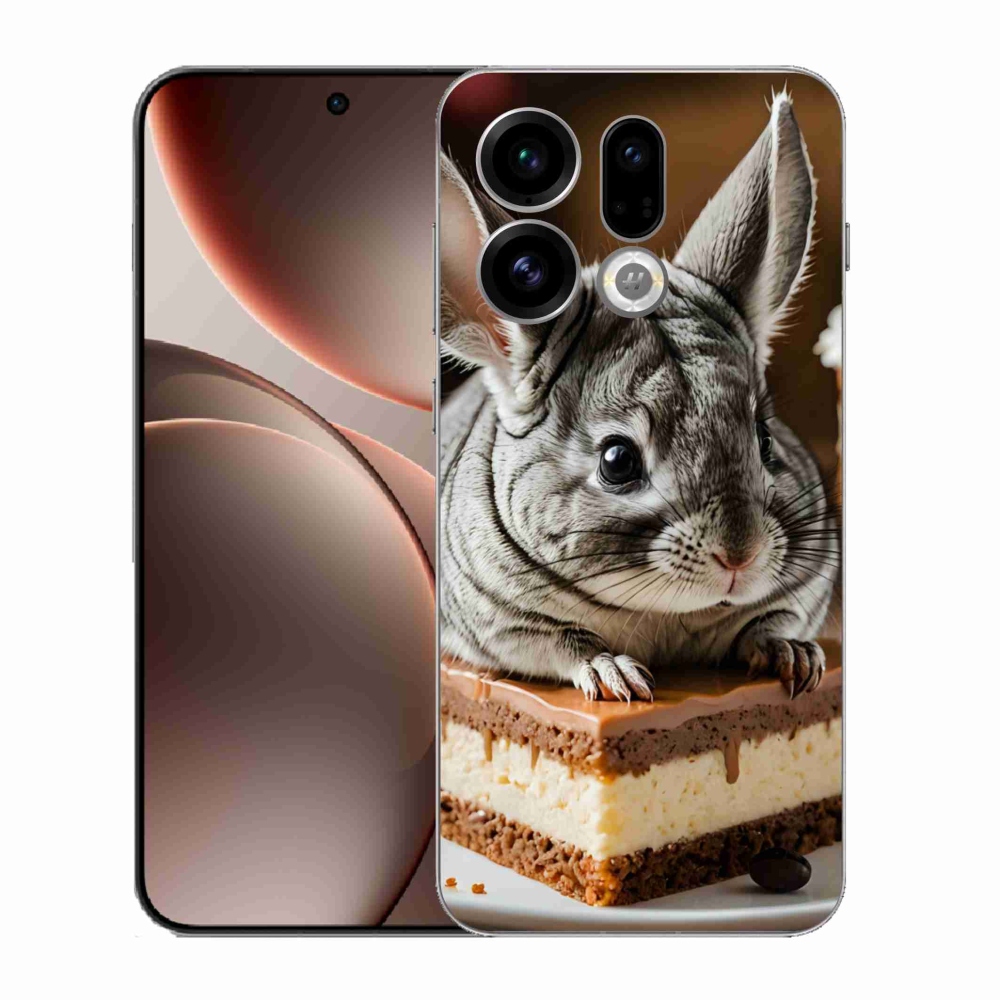 Gelový kryt mmCase na Oppo Find X9 - činčila