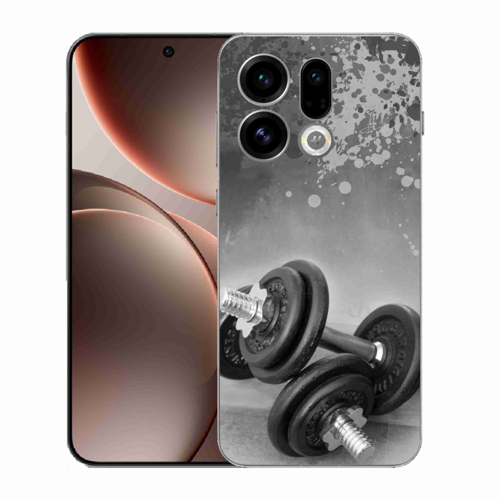 Gelový kryt mmCase na Oppo Find X9 - činky 1