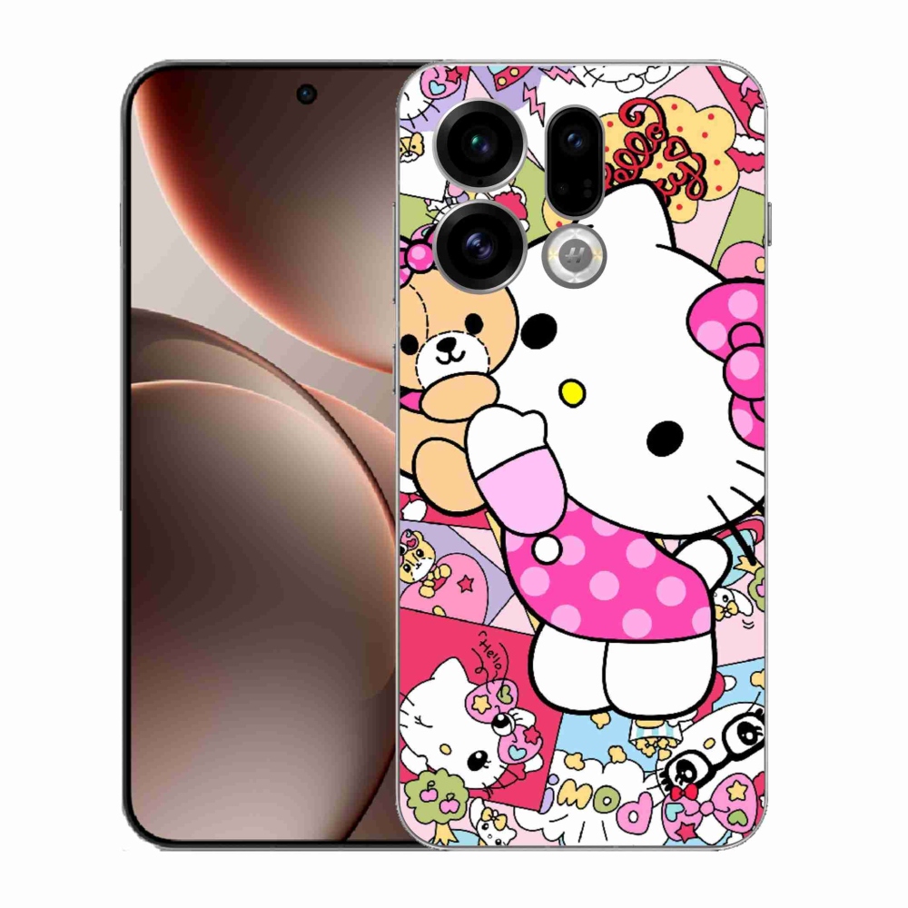 Gelový kryt mmCase na Oppo Find X9 - cute kitty