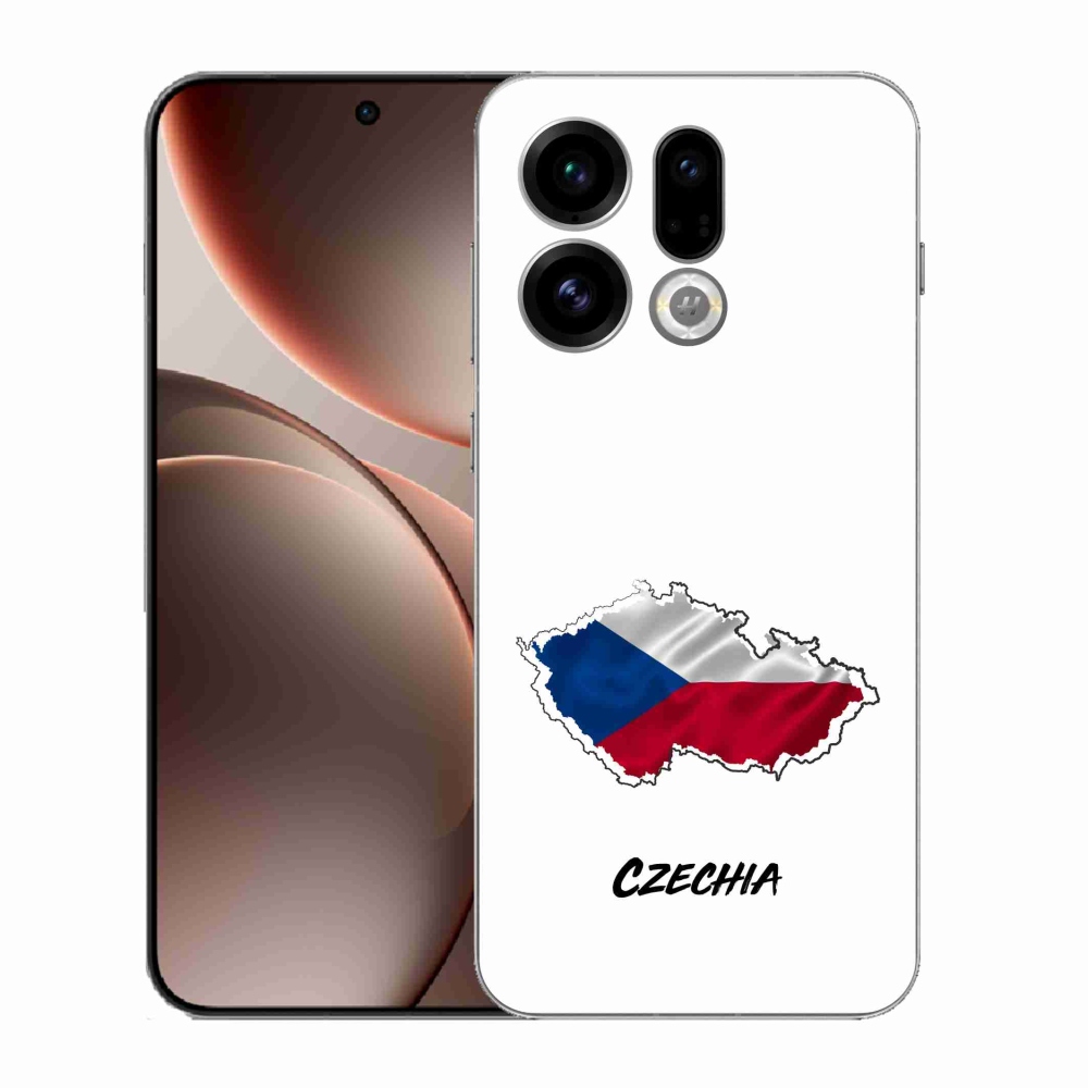 Gelový kryt mmCase na Oppo Find X9 - Czechia bílé pozadí