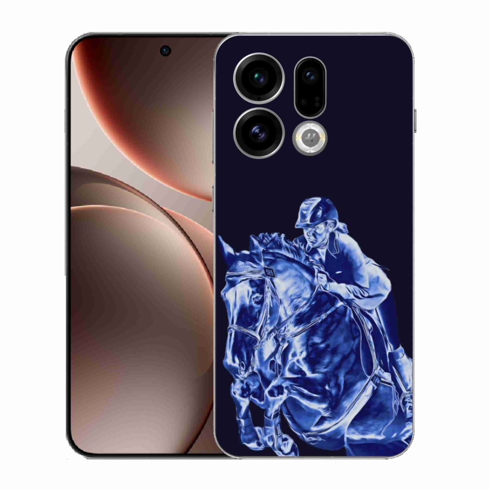 Gelový kryt mmCase na Oppo Find X9 - dostihový kůň
