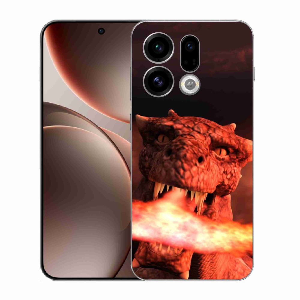 Gelový kryt mmCase na Oppo Find X9 - drak