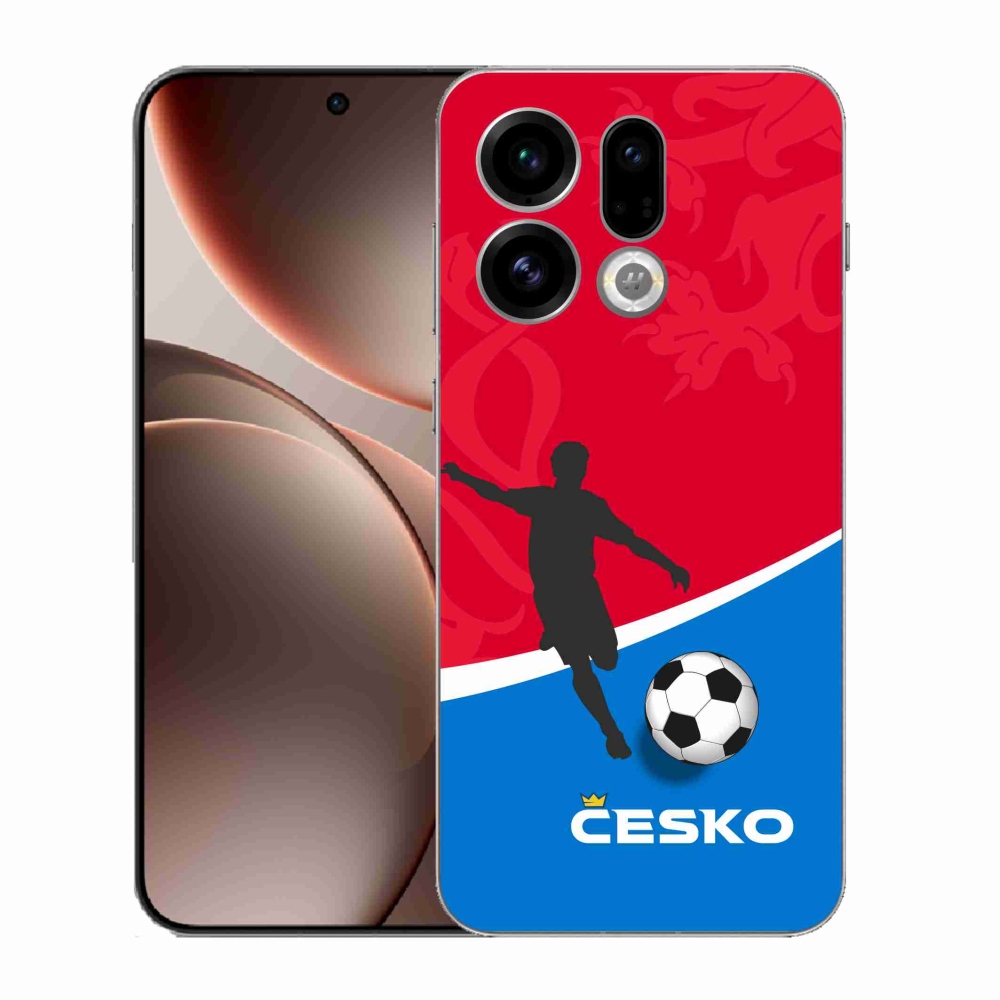 Gelový kryt mmCase na Oppo Find X9 - fotbal Česko