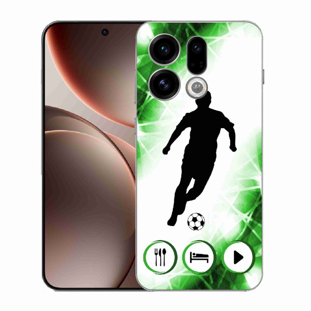 Gelový kryt mmCase na Oppo Find X9 - fotbalista