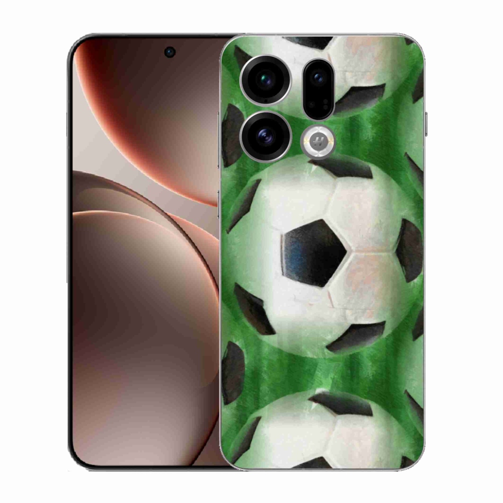 Gelový kryt mmCase na Oppo Find X9 - fotbalový míč