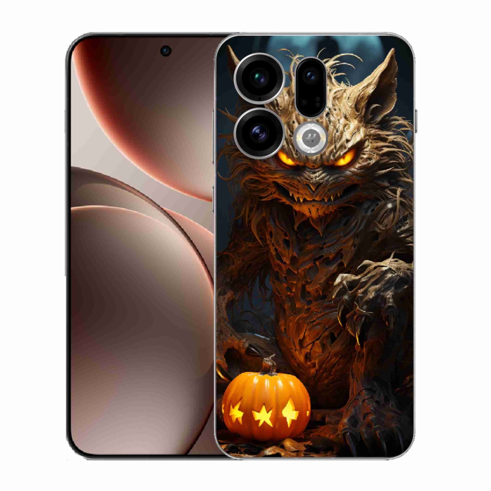 Gelový kryt mmCase na Oppo Find X9 - halloweenská příšera