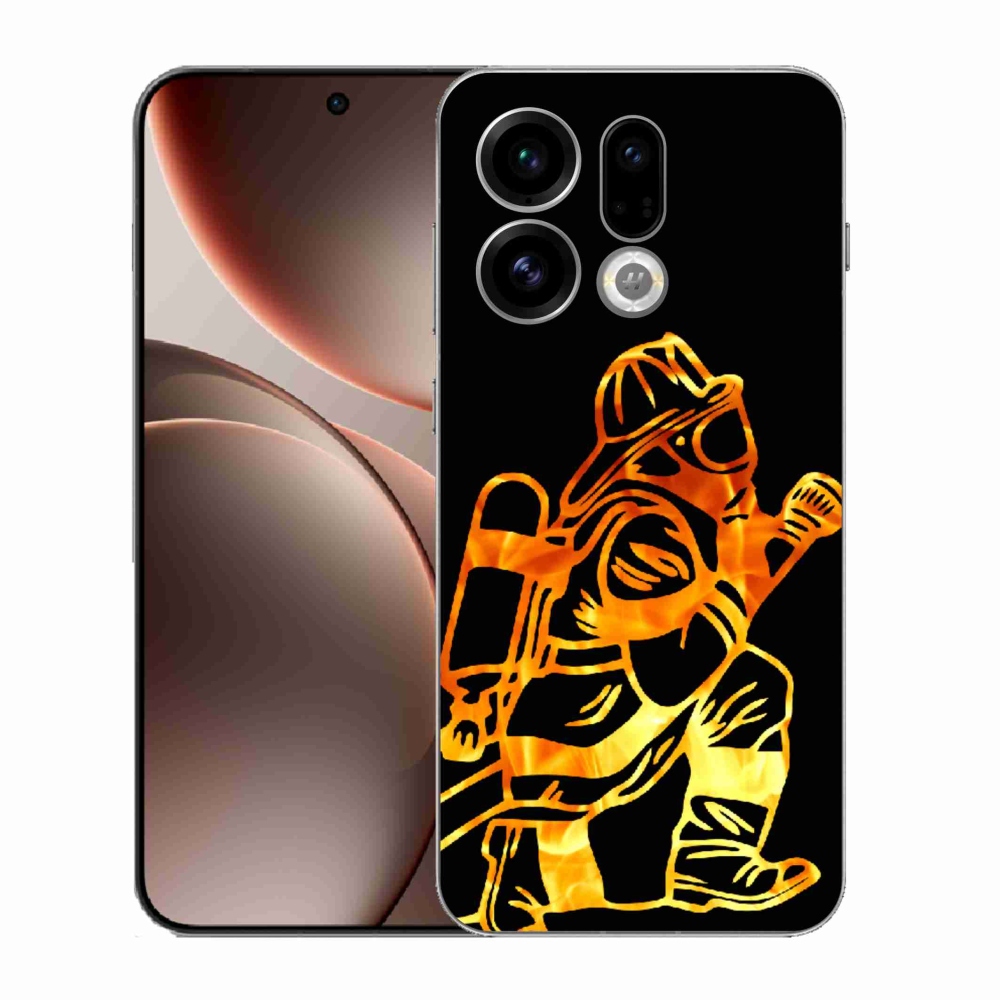 Gelový kryt mmCase na Oppo Find X9 - hasič 1