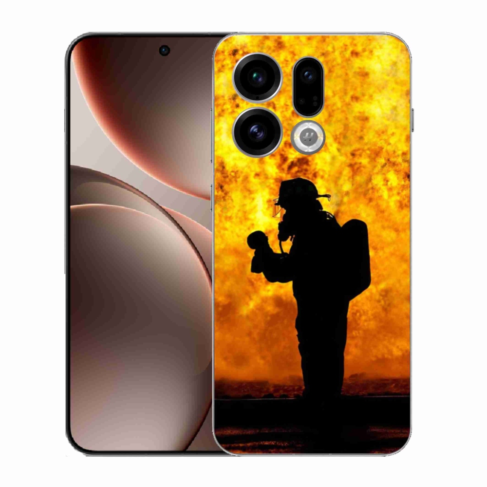 Gelový kryt mmCase na Oppo Find X9 - hasič