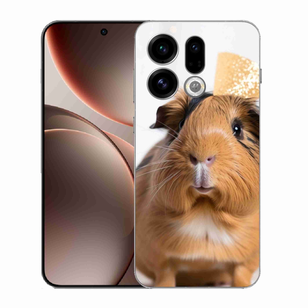 Gelový kryt mmCase na Oppo Find X9 - hnědé morče