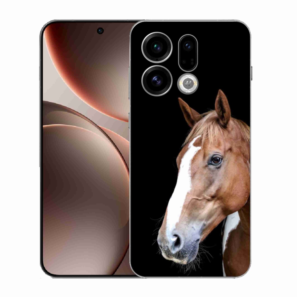 Gelový kryt mmCase na Oppo Find X9 - hnědý kůň 3