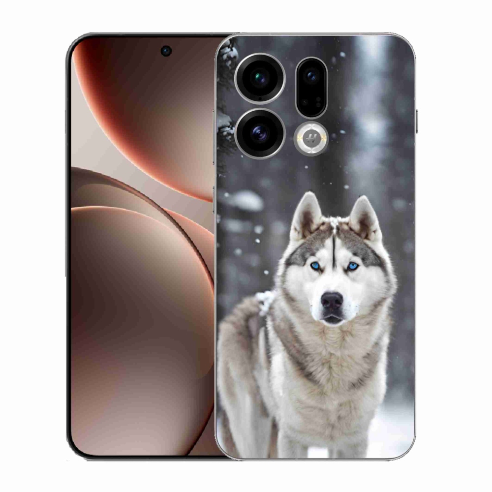 Gelový kryt mmCase na Oppo Find X9 - husky 2