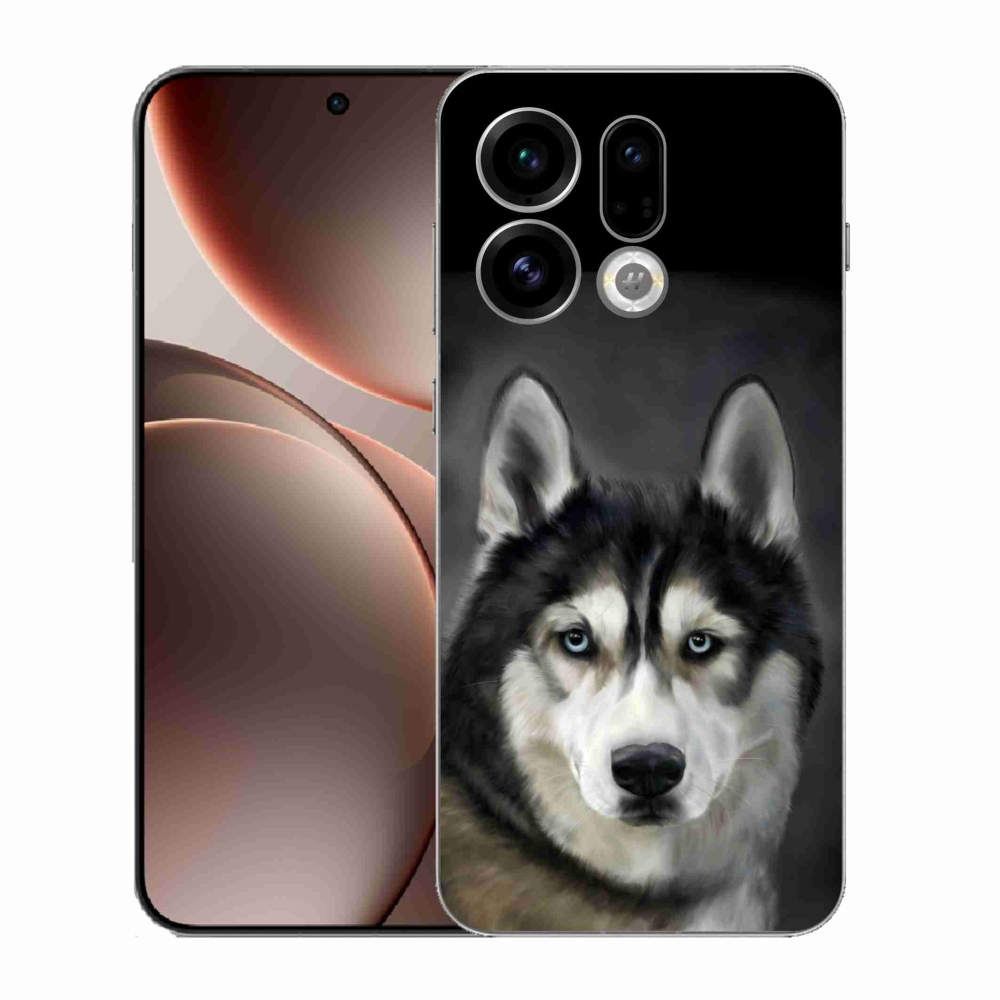 Gelový kryt mmCase na Oppo Find X9 - husky