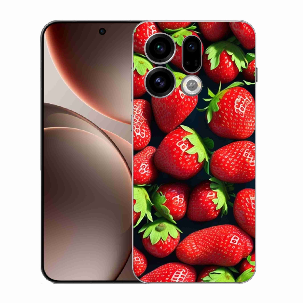 Gelový kryt mmCase na Oppo Find X9 - jahody