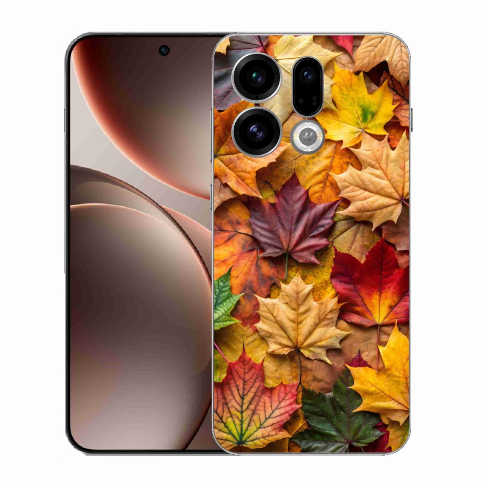 Gelový kryt mmCase na Oppo Find X9 - javorové listy 2