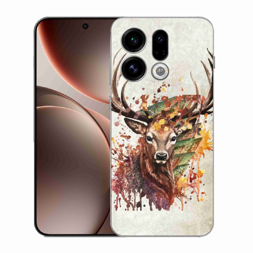 Gelový kryt mmCase na Oppo Find X9 - jelen 1
