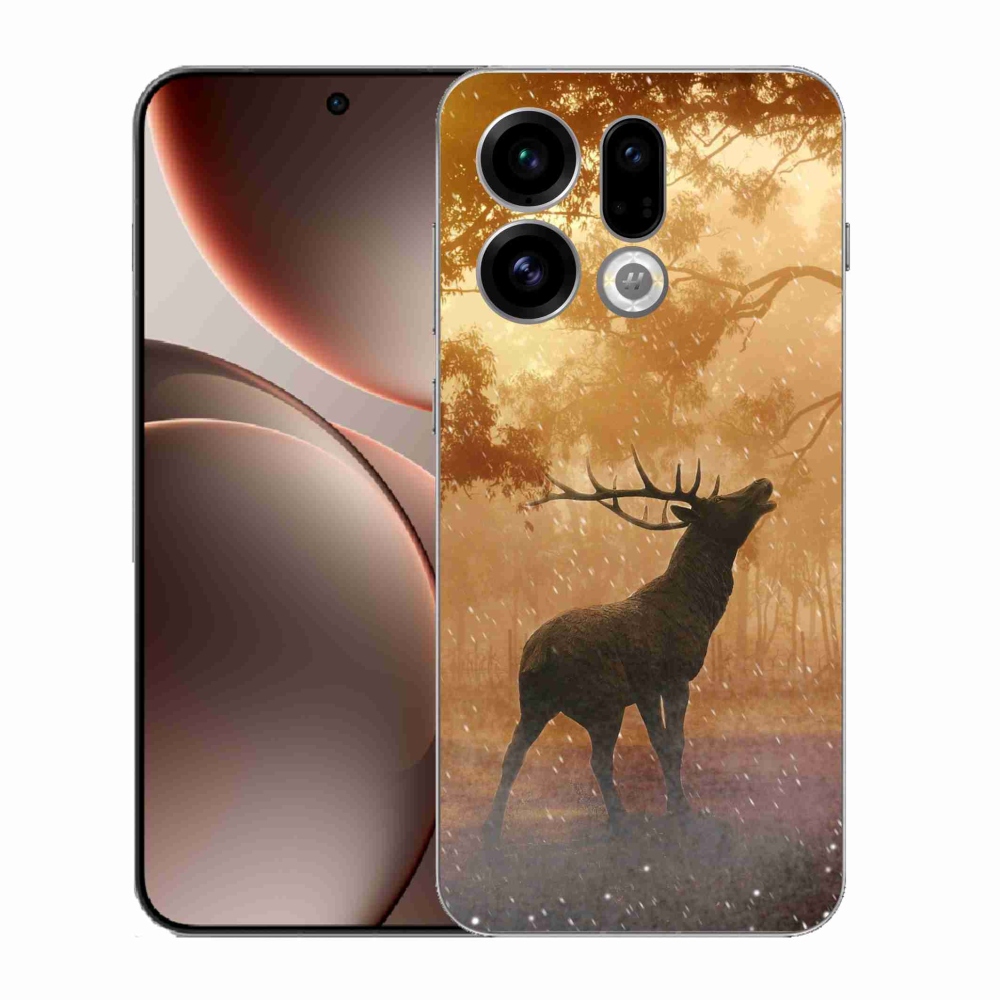 Gelový kryt mmCase na Oppo Find X9 - jelen v říji