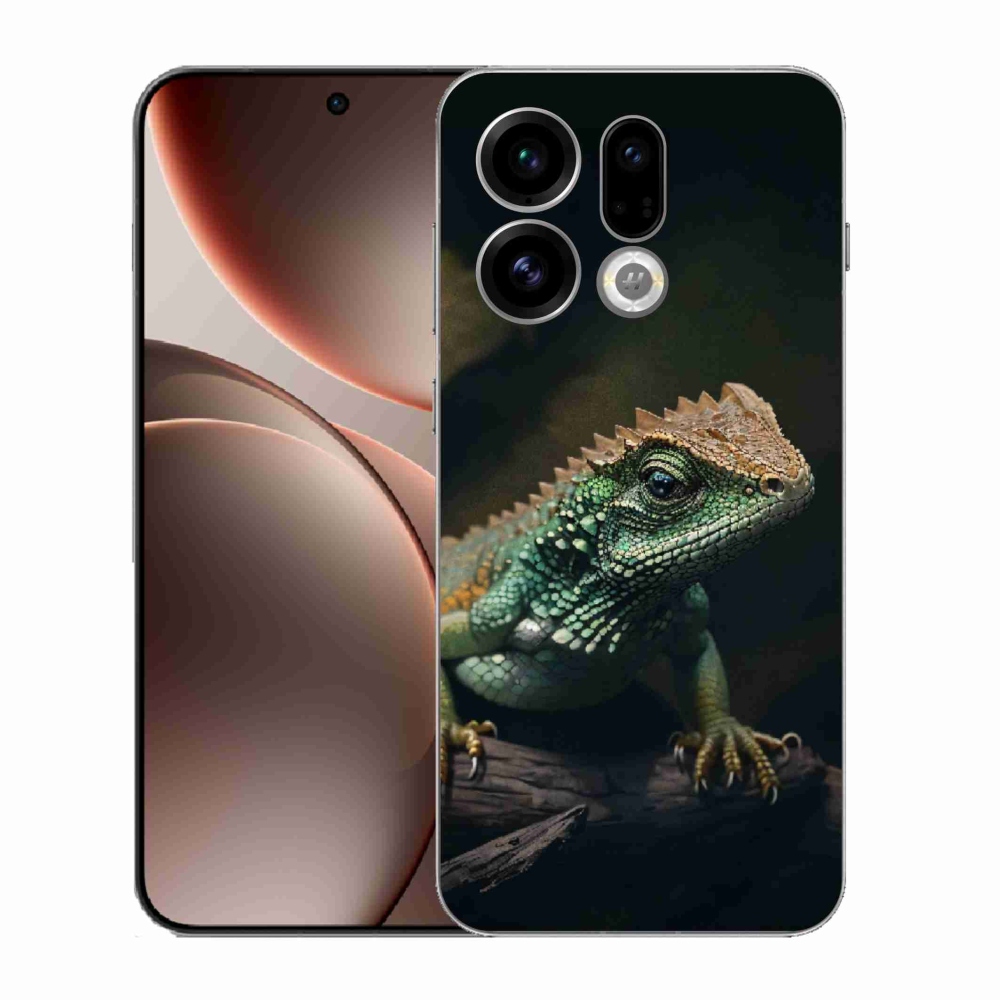 Gelový kryt mmCase na Oppo Find X9 - ještěr