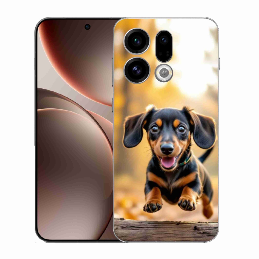 Gelový kryt mmCase na Oppo Find X9 - jezevčík 2