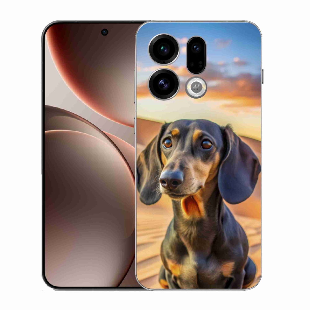 Gelový kryt mmCase na Oppo Find X9 - jezevčík 3 