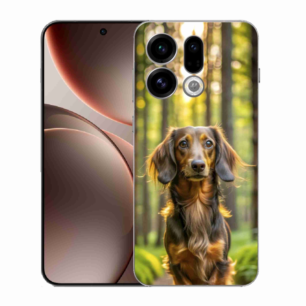Gelový kryt mmCase na Oppo Find X9 - jezevčík 4