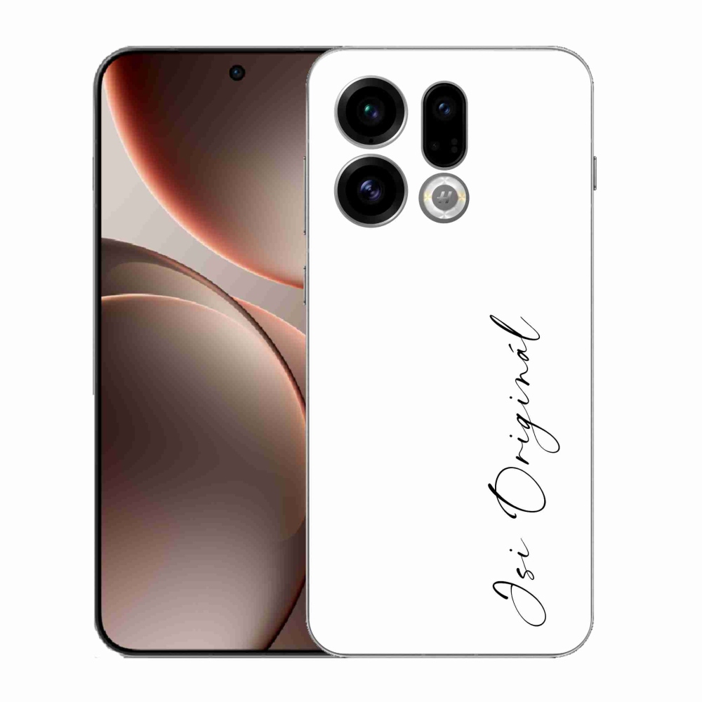 Gelový kryt mmCase na Oppo Find X9 - jsi originál bílé pozadí
