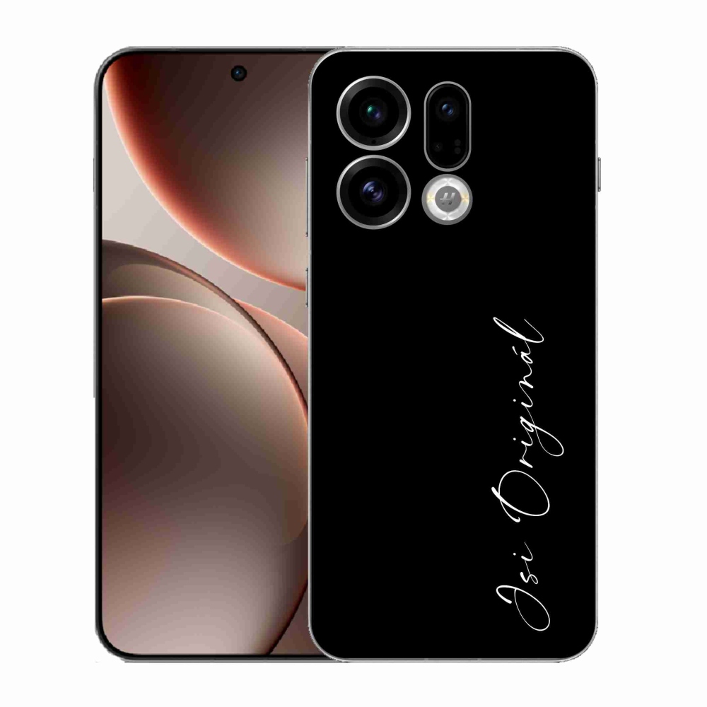 Gelový kryt mmCase na Oppo Find X9 - jsi originál černé pozadí