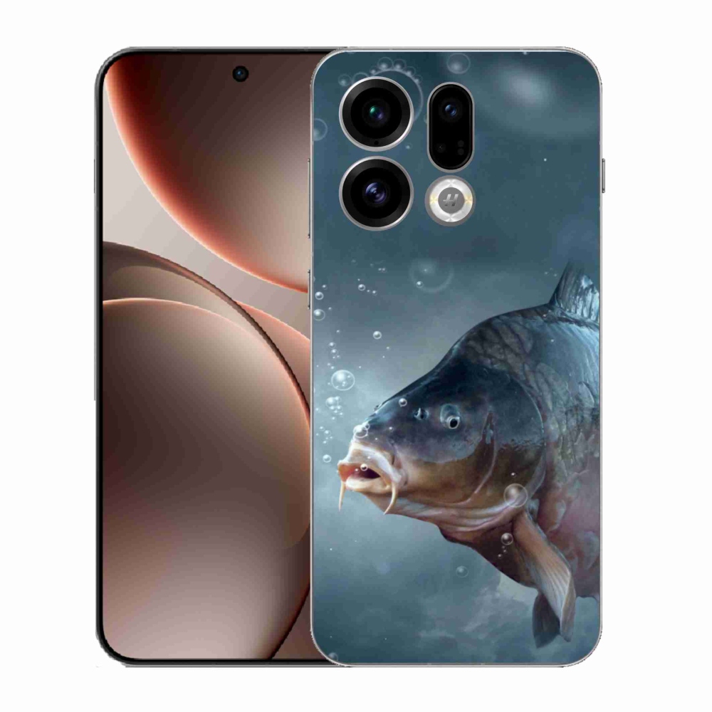 Gelový kryt mmCase na Oppo Find X9 - kapr a bublinky