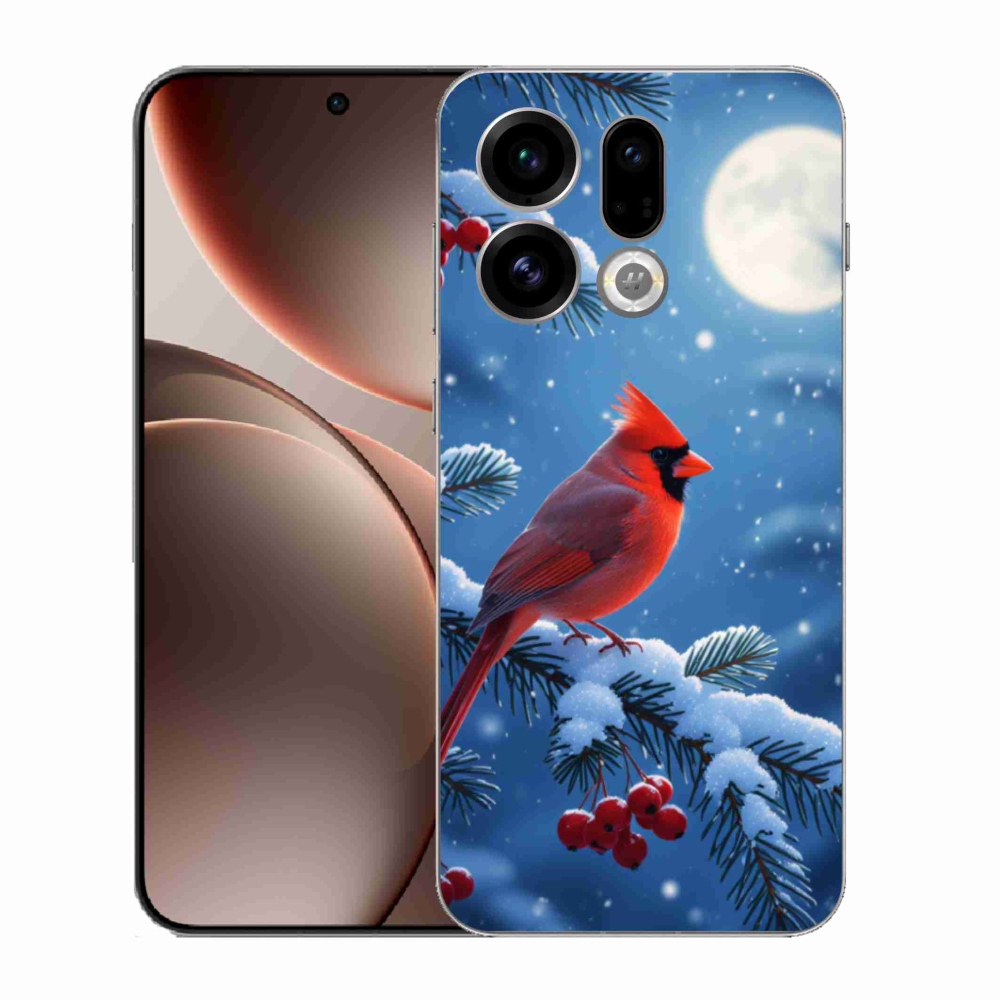 Gelový kryt mmCase na Oppo Find X9 - kardinál červený