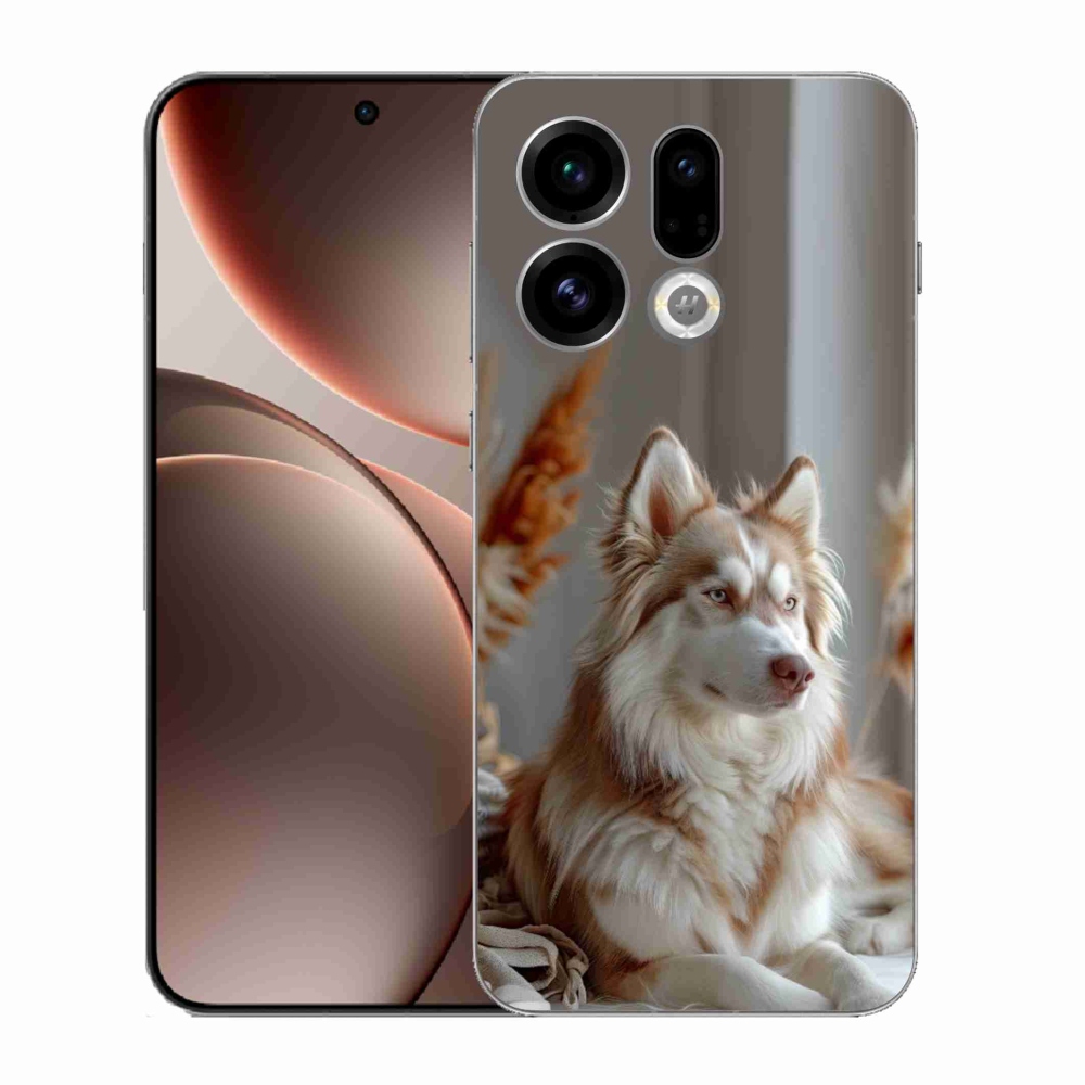 Gelový kryt mmCase na Oppo Find X9 - klidný sibiřský husky