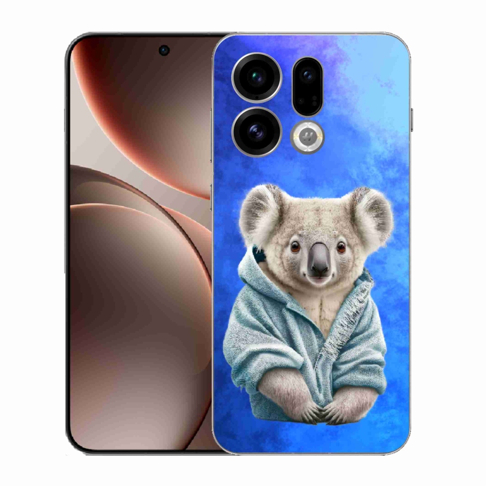 Gelový kryt mmCase na Oppo Find X9 - koala ve svetru