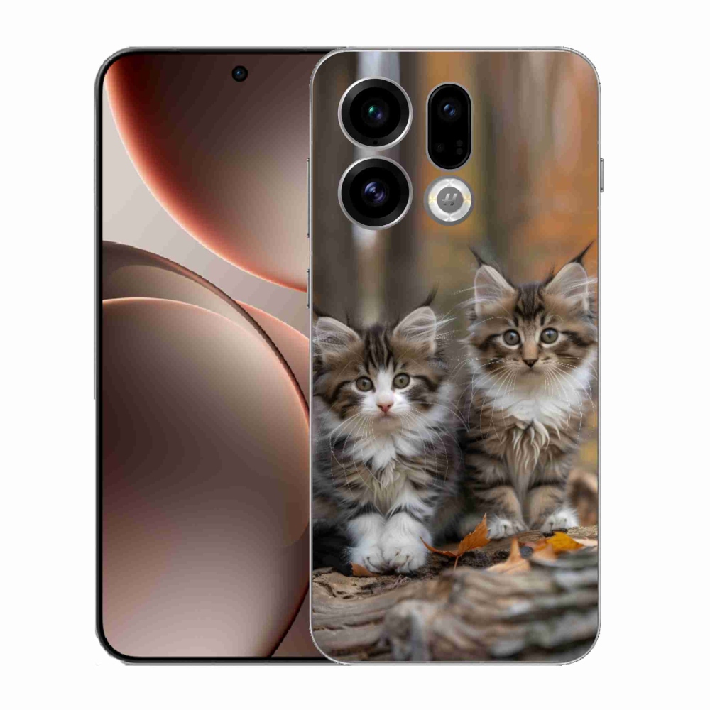 Gelový kryt mmCase na Oppo Find X9 - kočičí duo 3