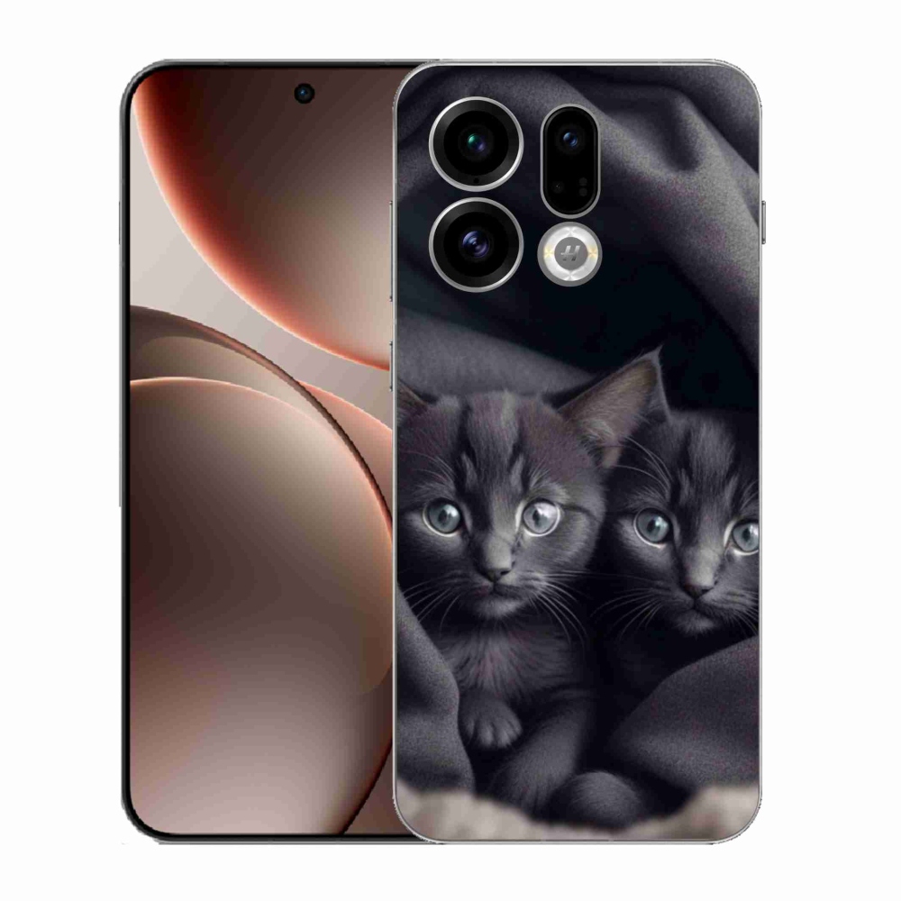 Gelový kryt mmCase na Oppo Find X9 - kočičí duo