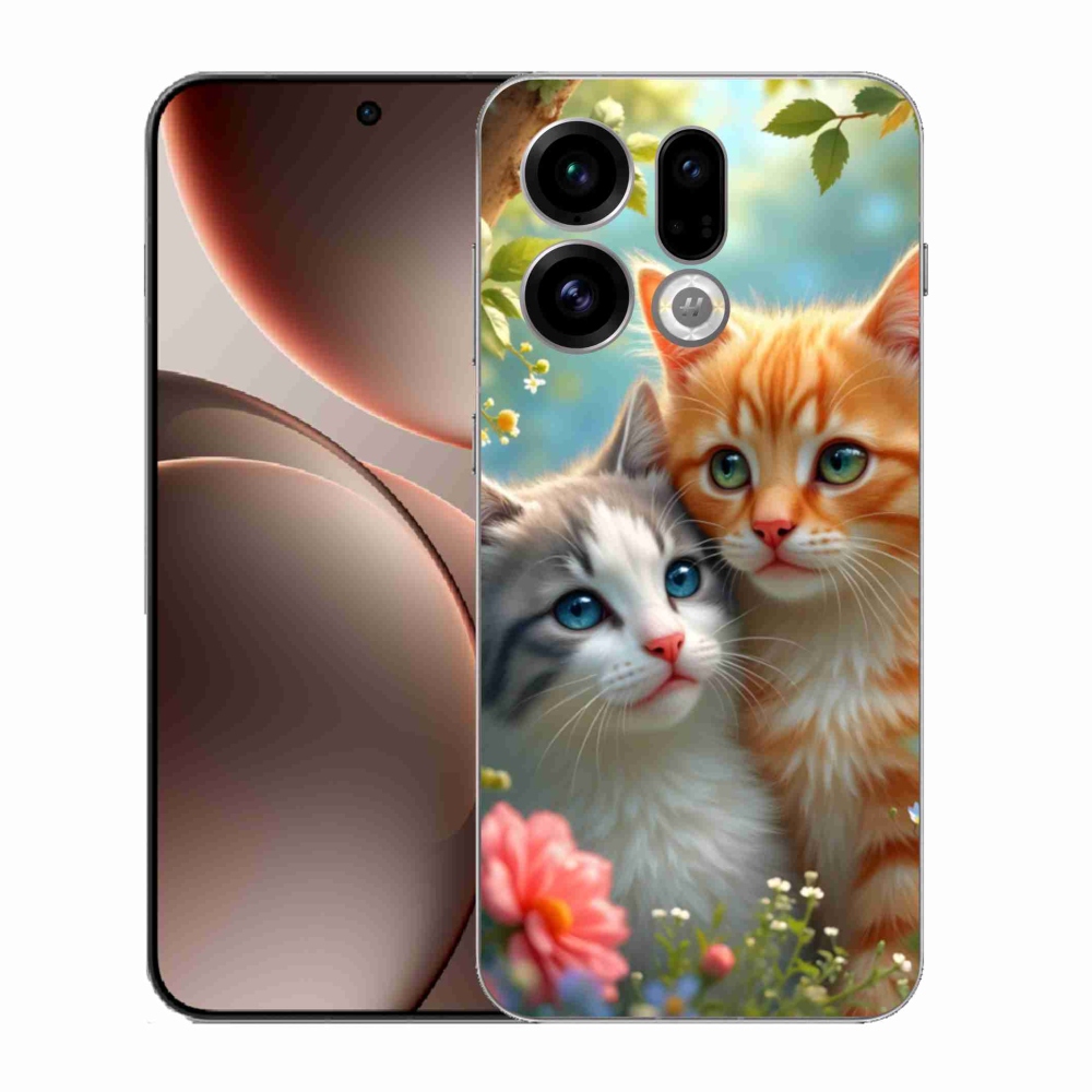 Gelový kryt mmCase na Oppo Find X9 - kočičí láska 2