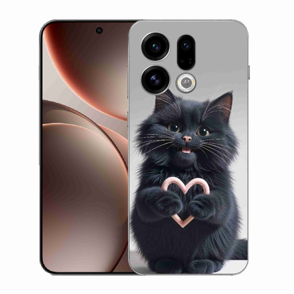 Gelový kryt mmCase na Oppo Find X9 - kočičí láska 3