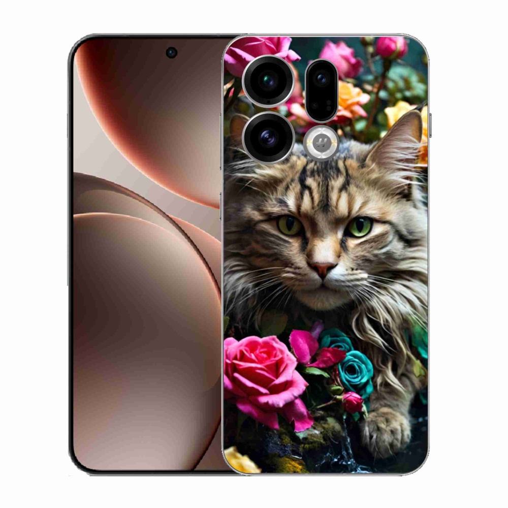 Gelový kryt mmCase na Oppo Find X9 - kočíčí pohled 2