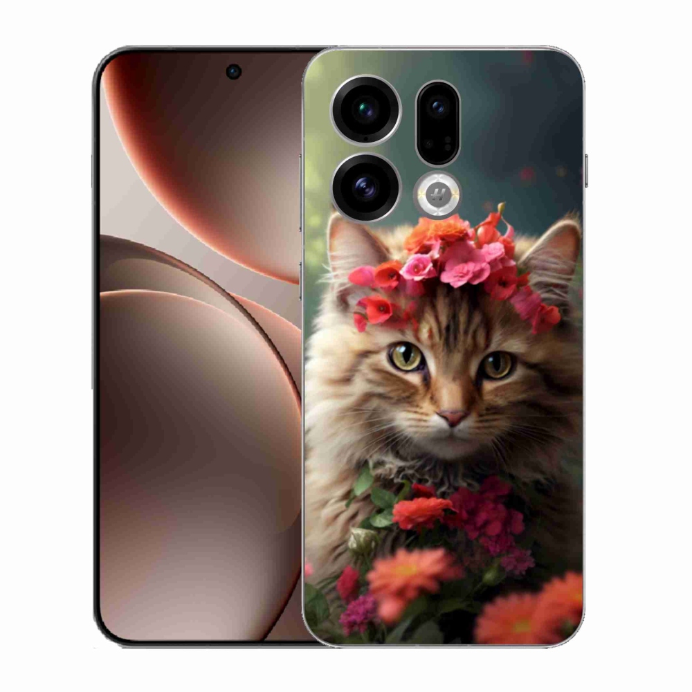 Gelový kryt mmCase na Oppo Find X9 - kočíčí princezna