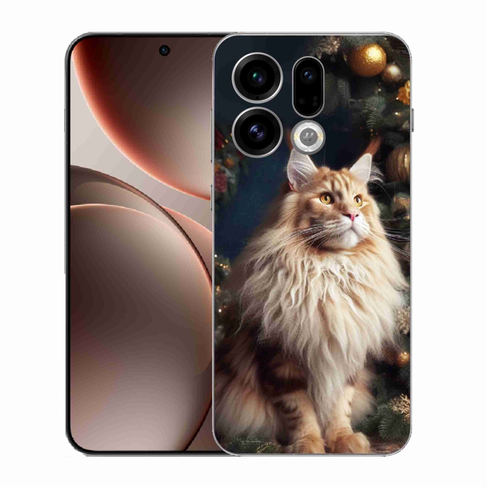 Gelový kryt mmCase na Oppo Find X9 - kočka u stromku