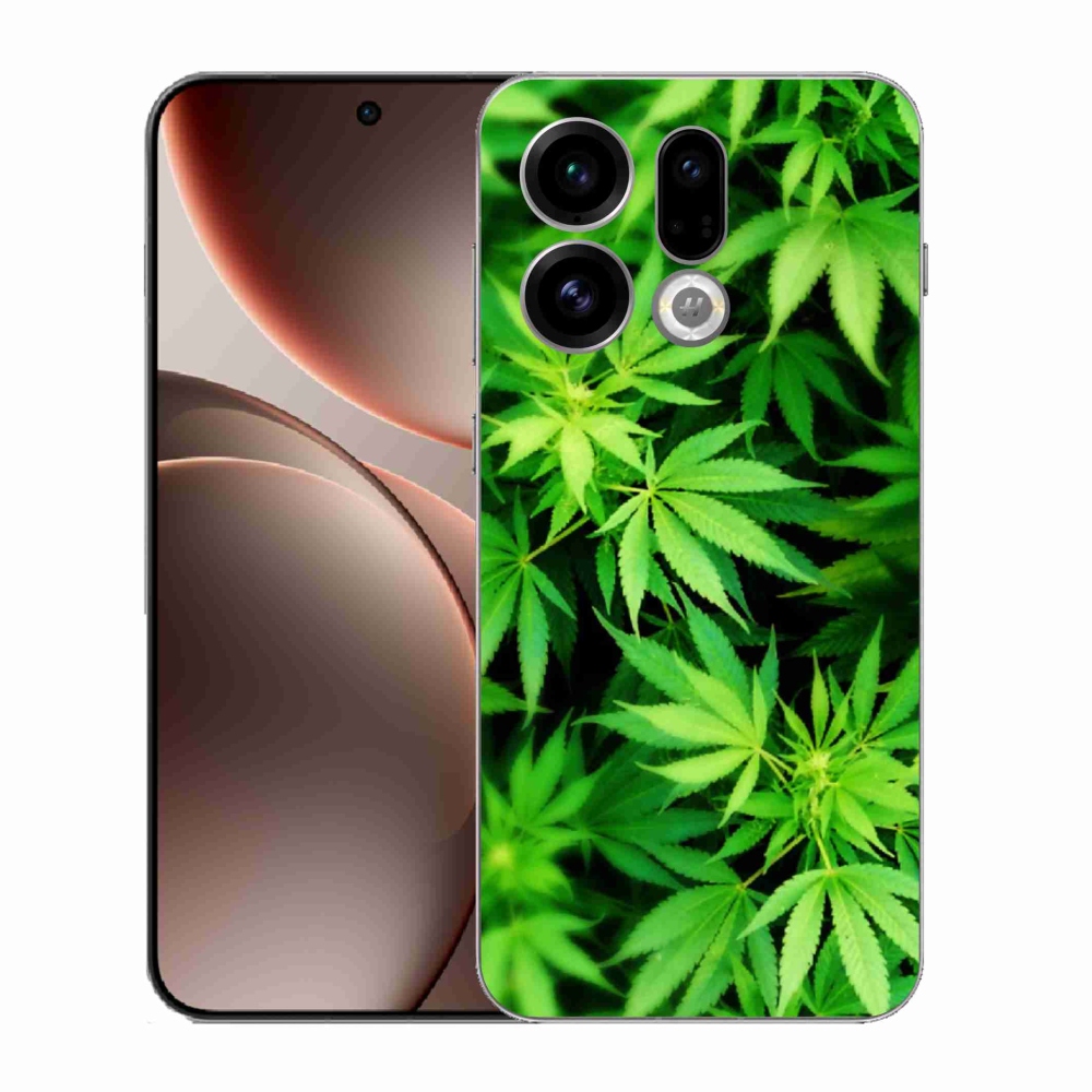 Gelový kryt mmCase na Oppo Find X9 - konopí 3