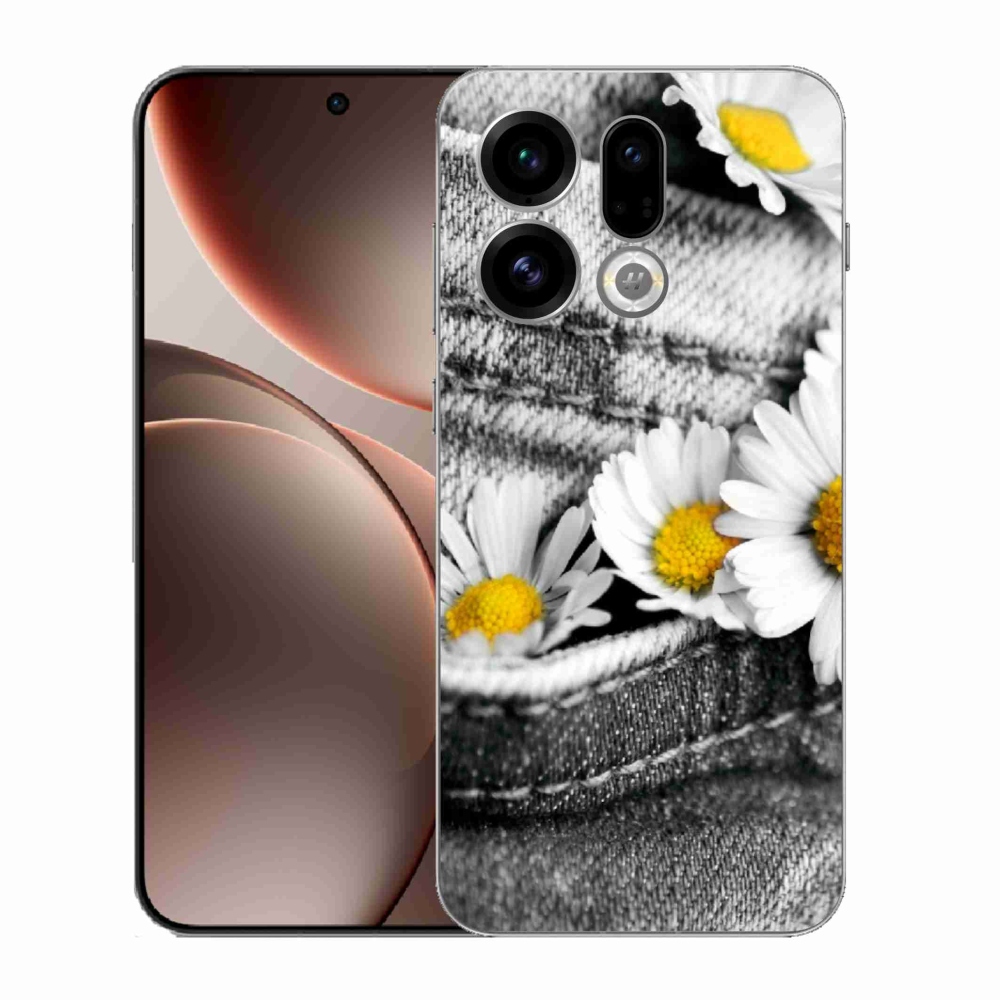 Gelový kryt mmCase na Oppo Find X9 - kopretiny