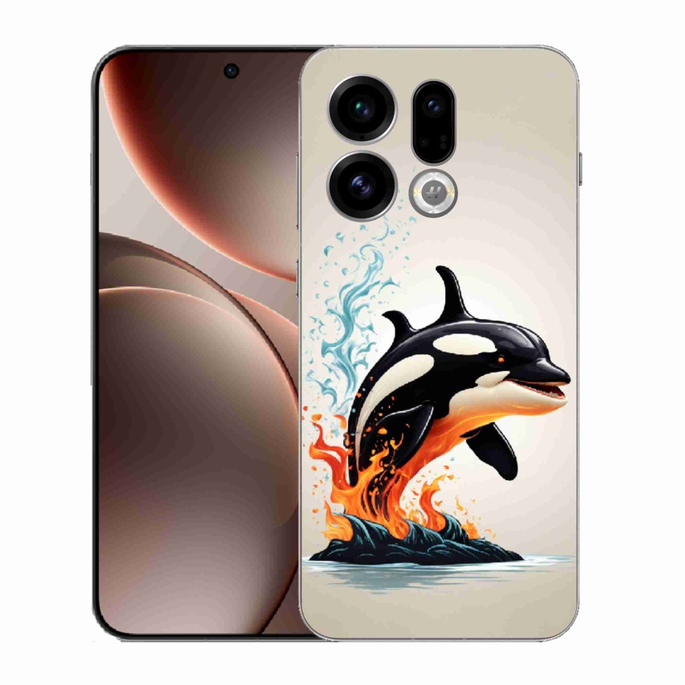 Gelový kryt mmCase na Oppo Find X9 - kosatka