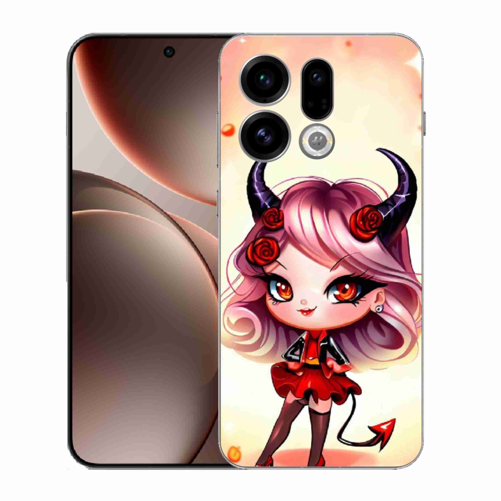 Gelový kryt mmCase na Oppo Find X9 - kreslená čertice