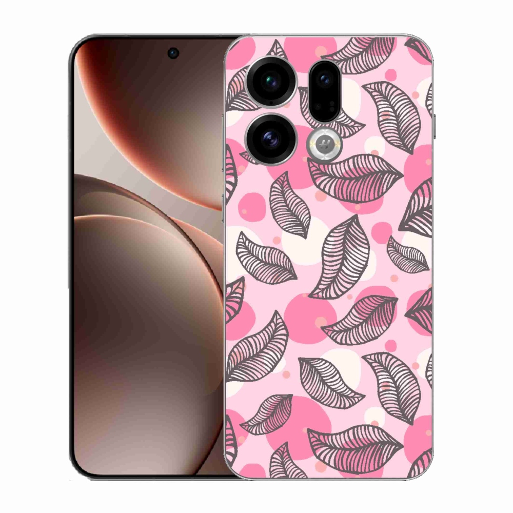 Gelový kryt mmCase na Oppo Find X9 - kreslené padající listy