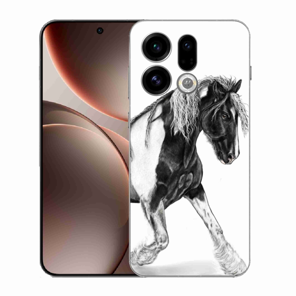 Gelový kryt mmCase na Oppo Find X9 - kůň